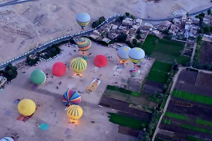 Hot Air Balloon Flight over Luxor at Sunrise